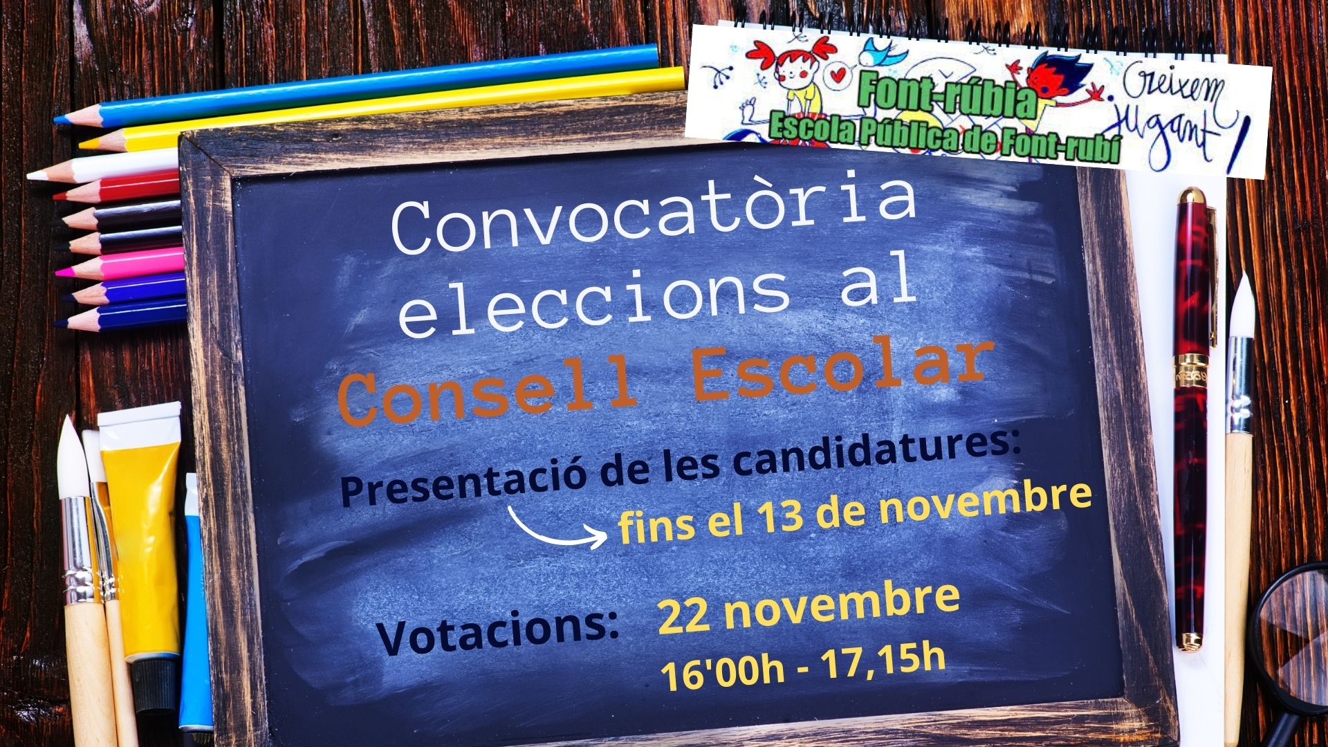 Eleccions al Consell Escolar de l'escola