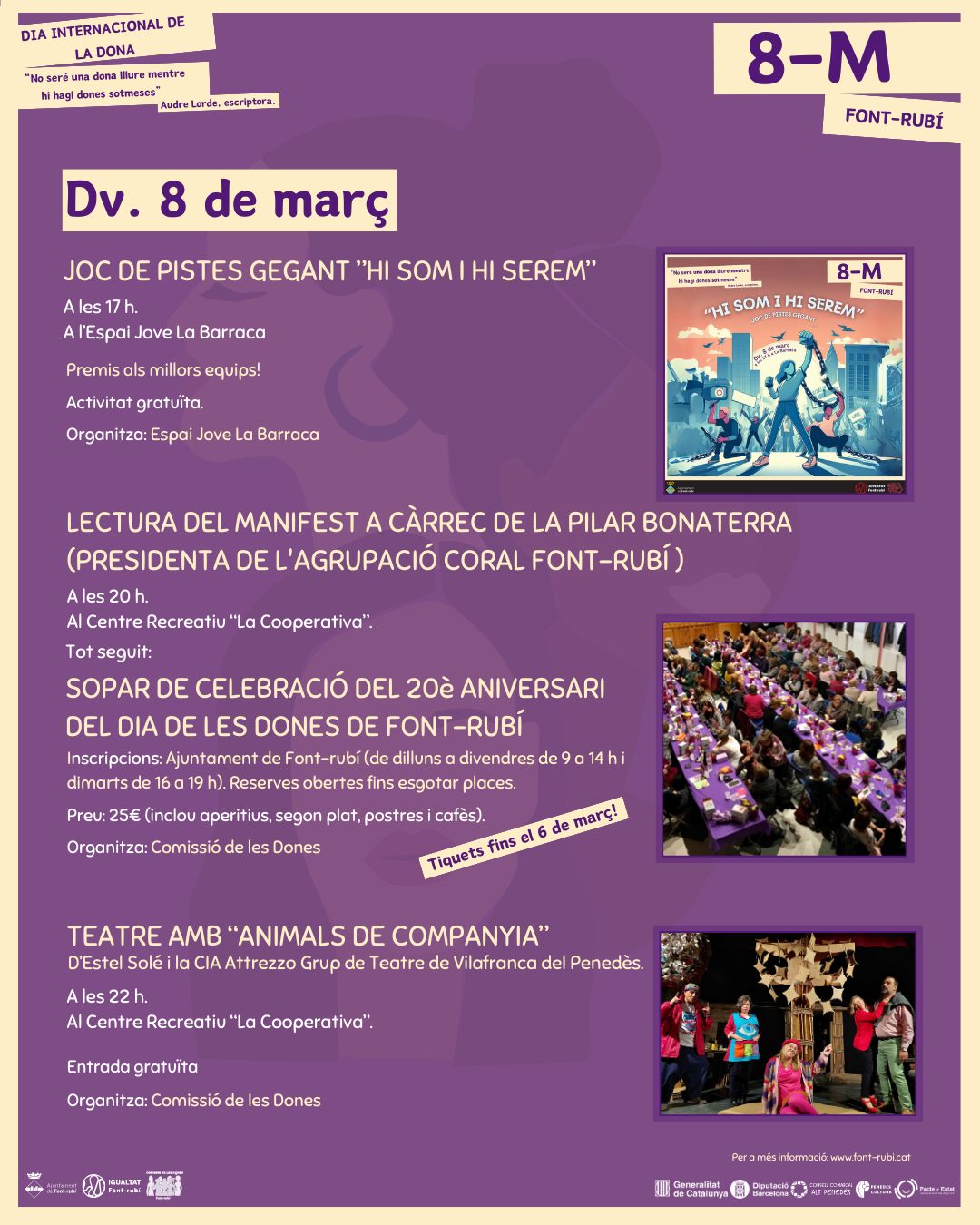 Actes d'aquest divendres, 8-M!