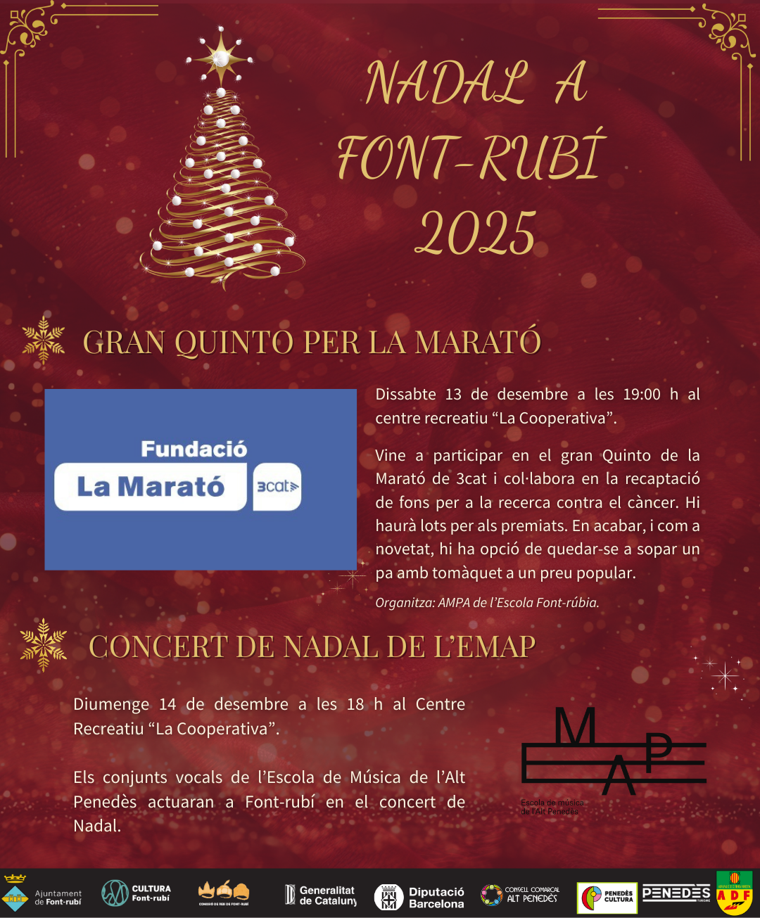 Nadal Font-rubí 2024 - Actes del 13 de desembre i 14 desembre