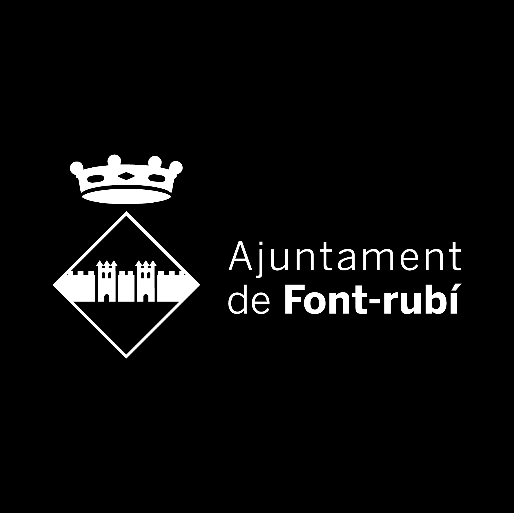 Logotip horitzontal negatiu