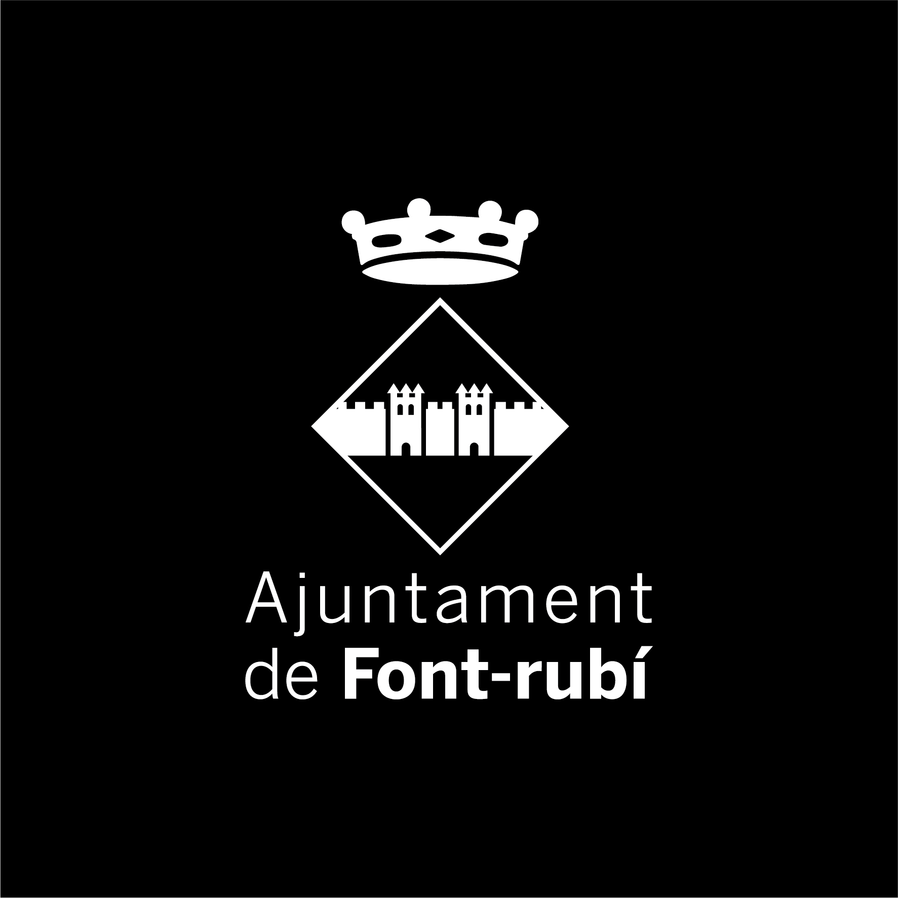 Logotip vertical negatiu