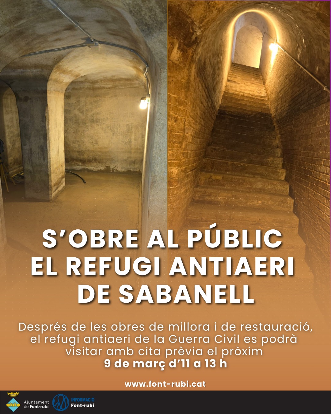  S'obre al públic el refugi antiaeri de Sabanell