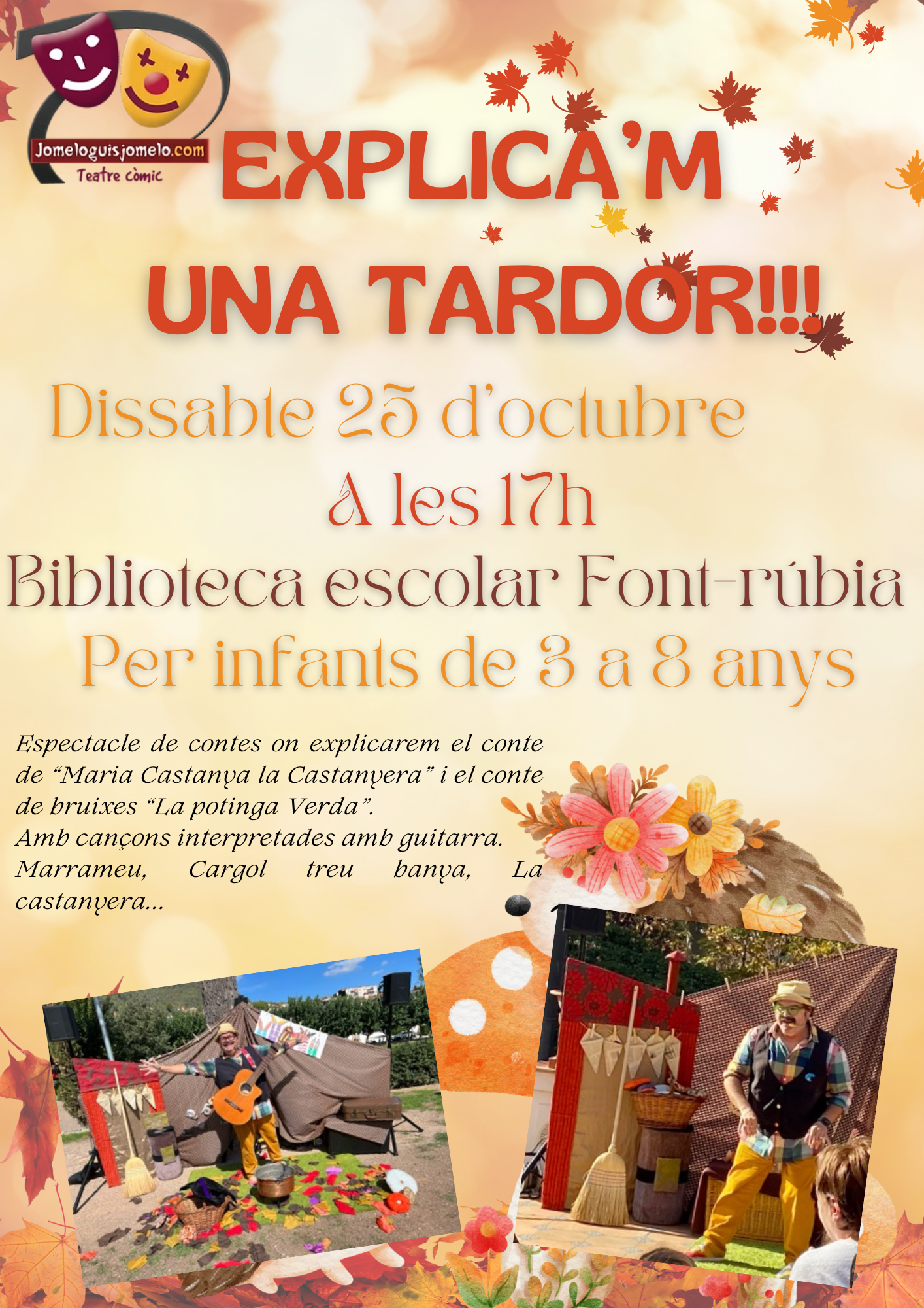 Activitats de l'Escola Font-rúbia del mes d'octubre