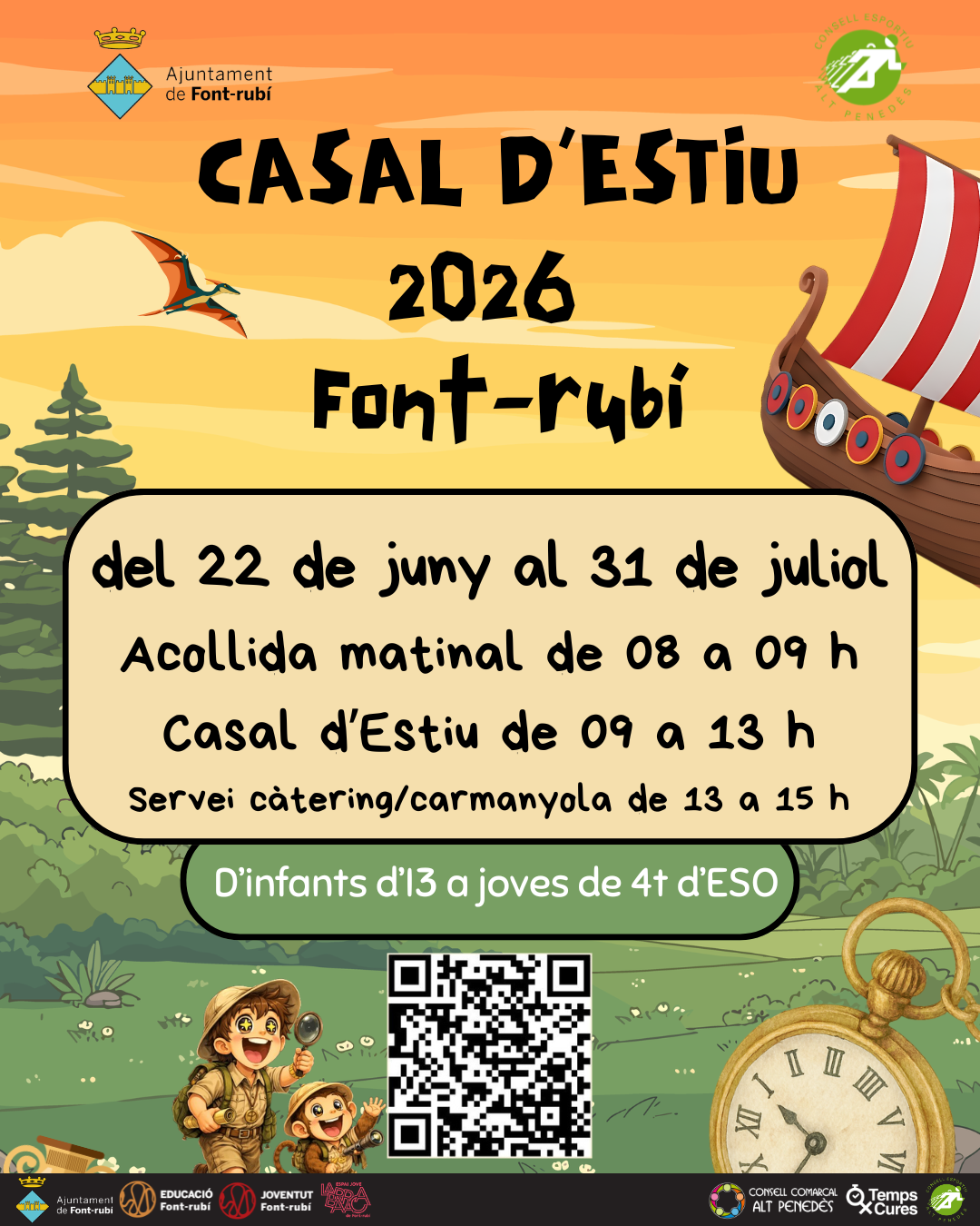 Casal d'Estiu i Estiu Jove 2026 a Font-rub&iacute;